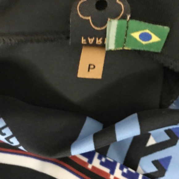 Farm Rio Aztec Geometric Print Cut-Out Back Sleeveless Sheath Dress S/P - Picture 9 of 9